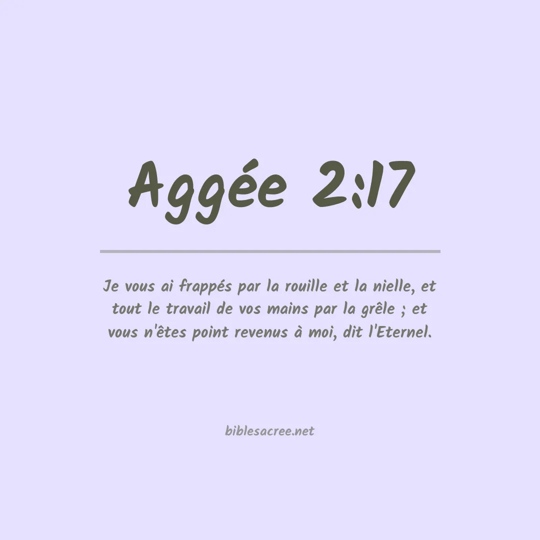 Aggée - 2:17