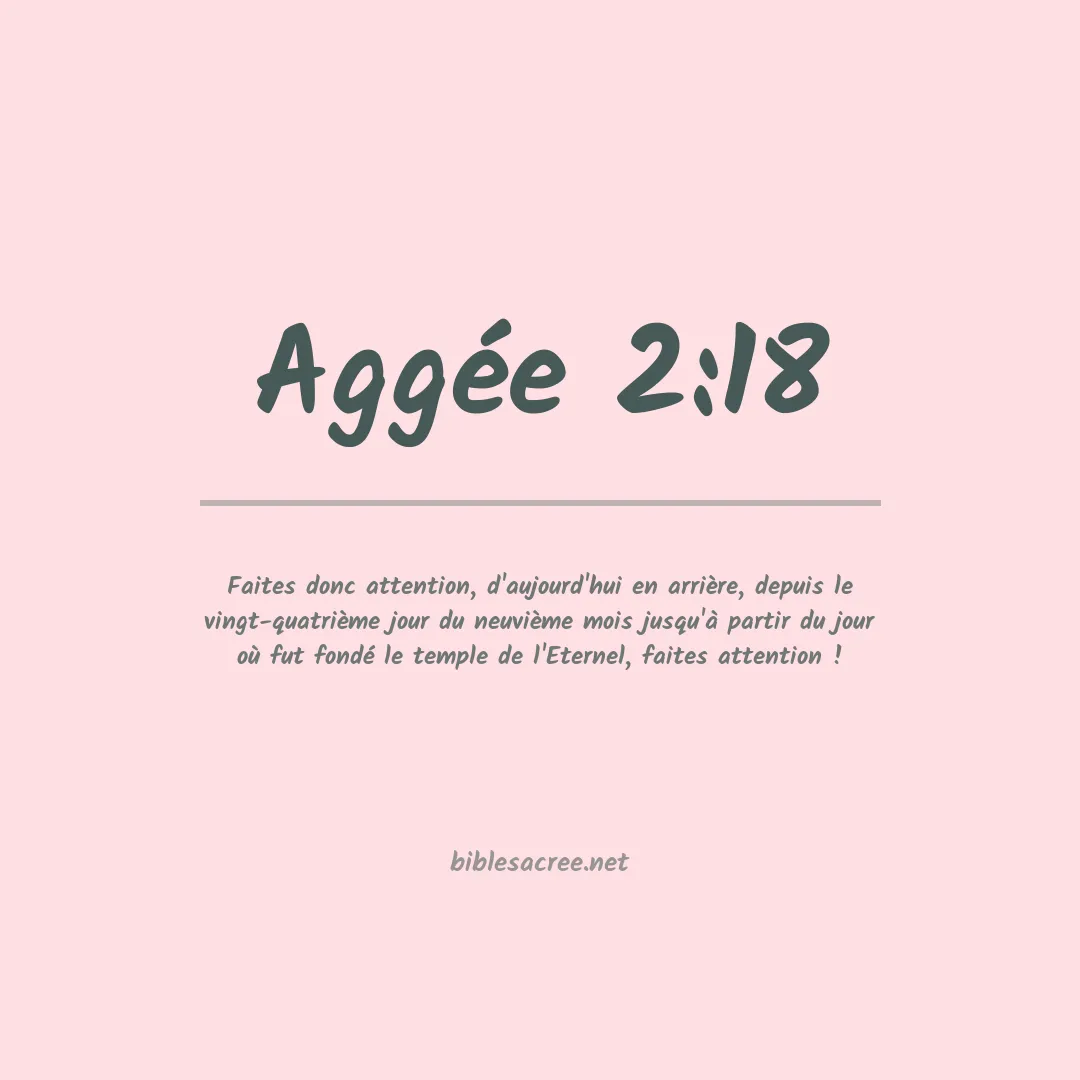Aggée - 2:18
