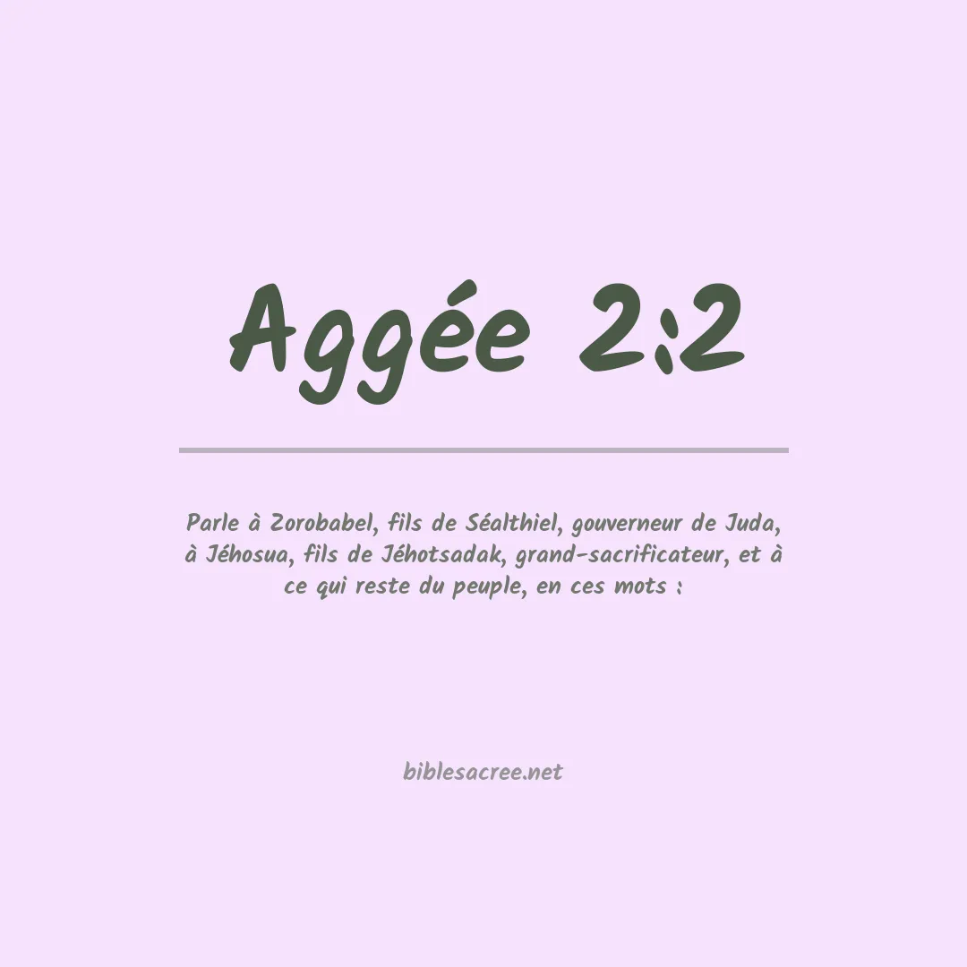 Aggée - 2:2