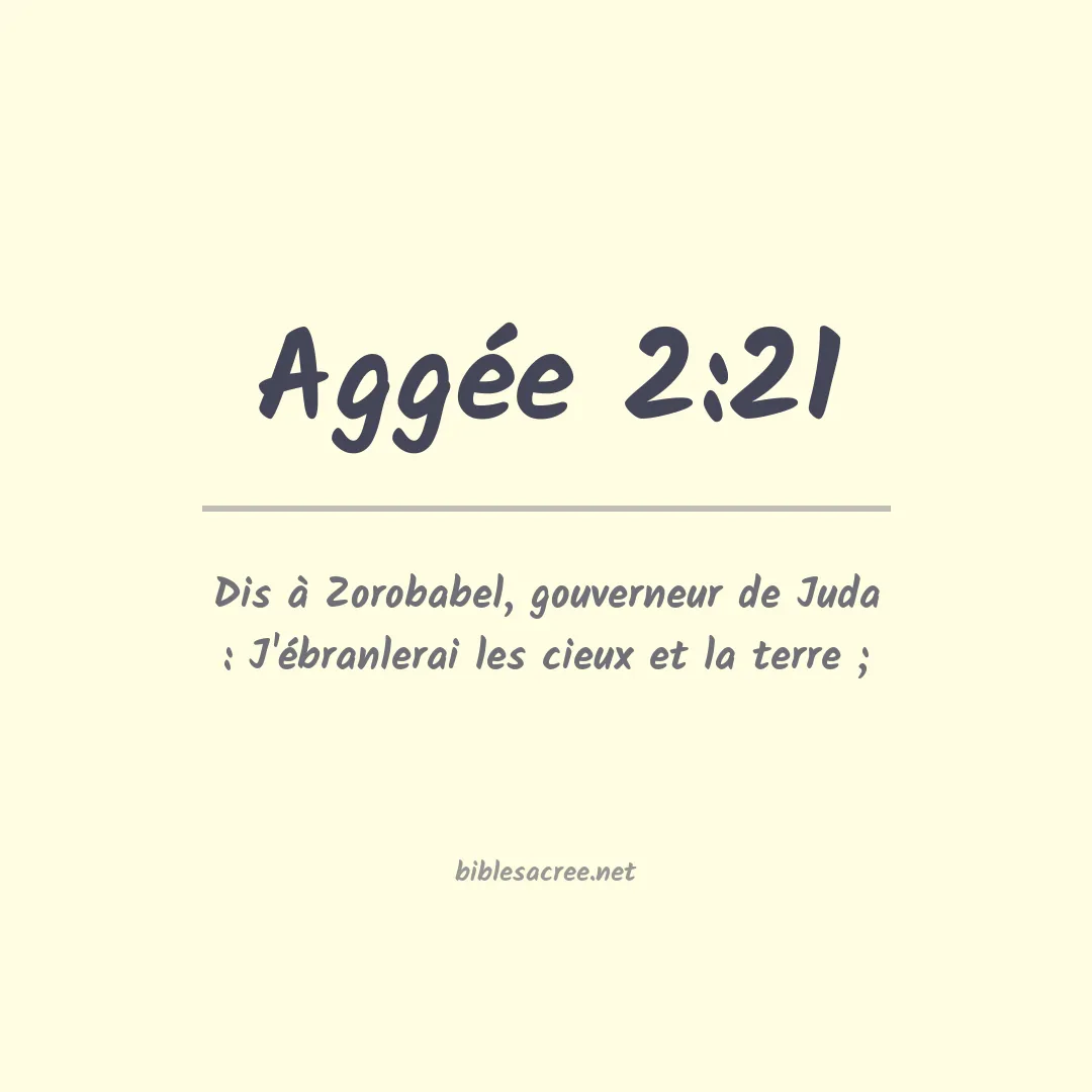 Aggée - 2:21