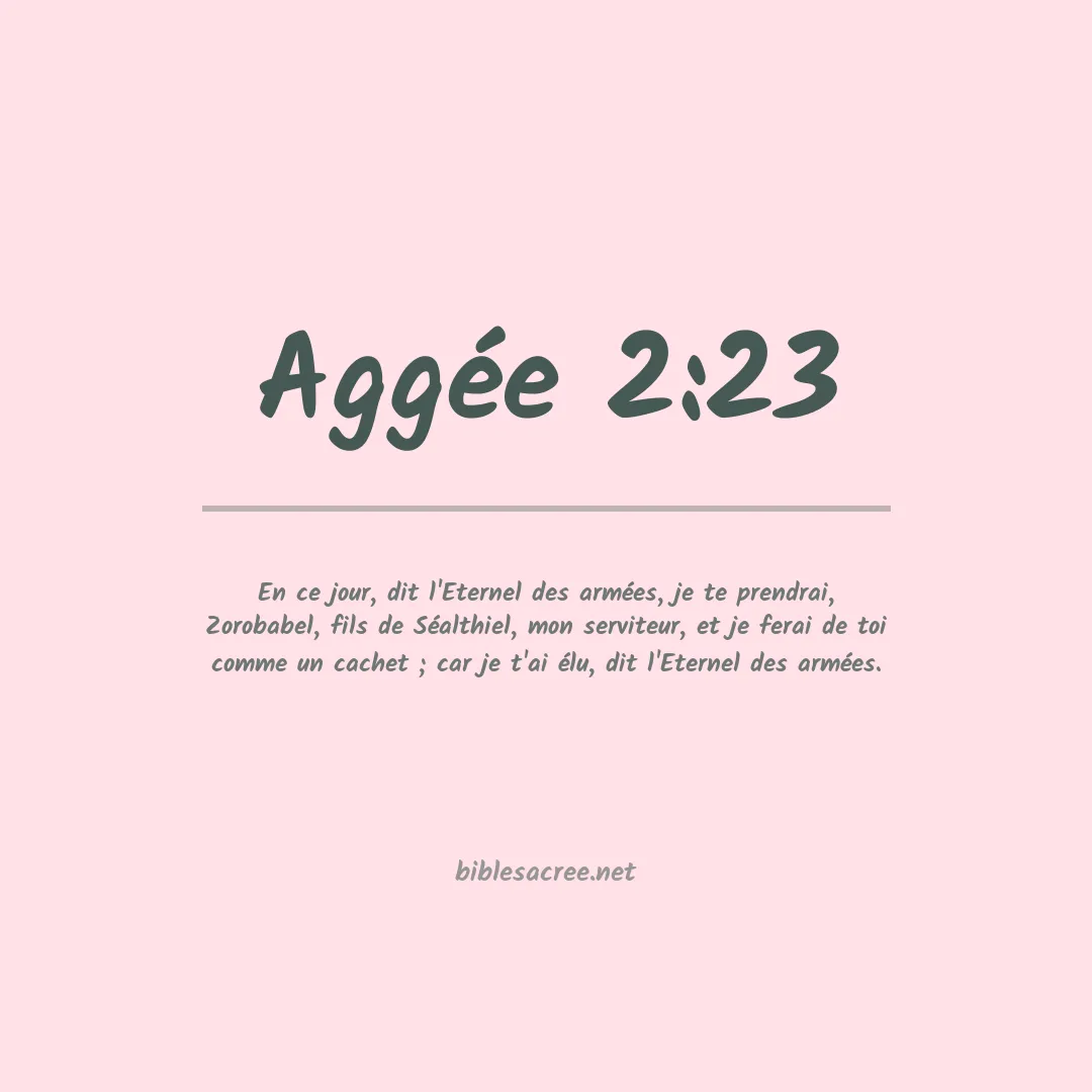 Aggée - 2:23