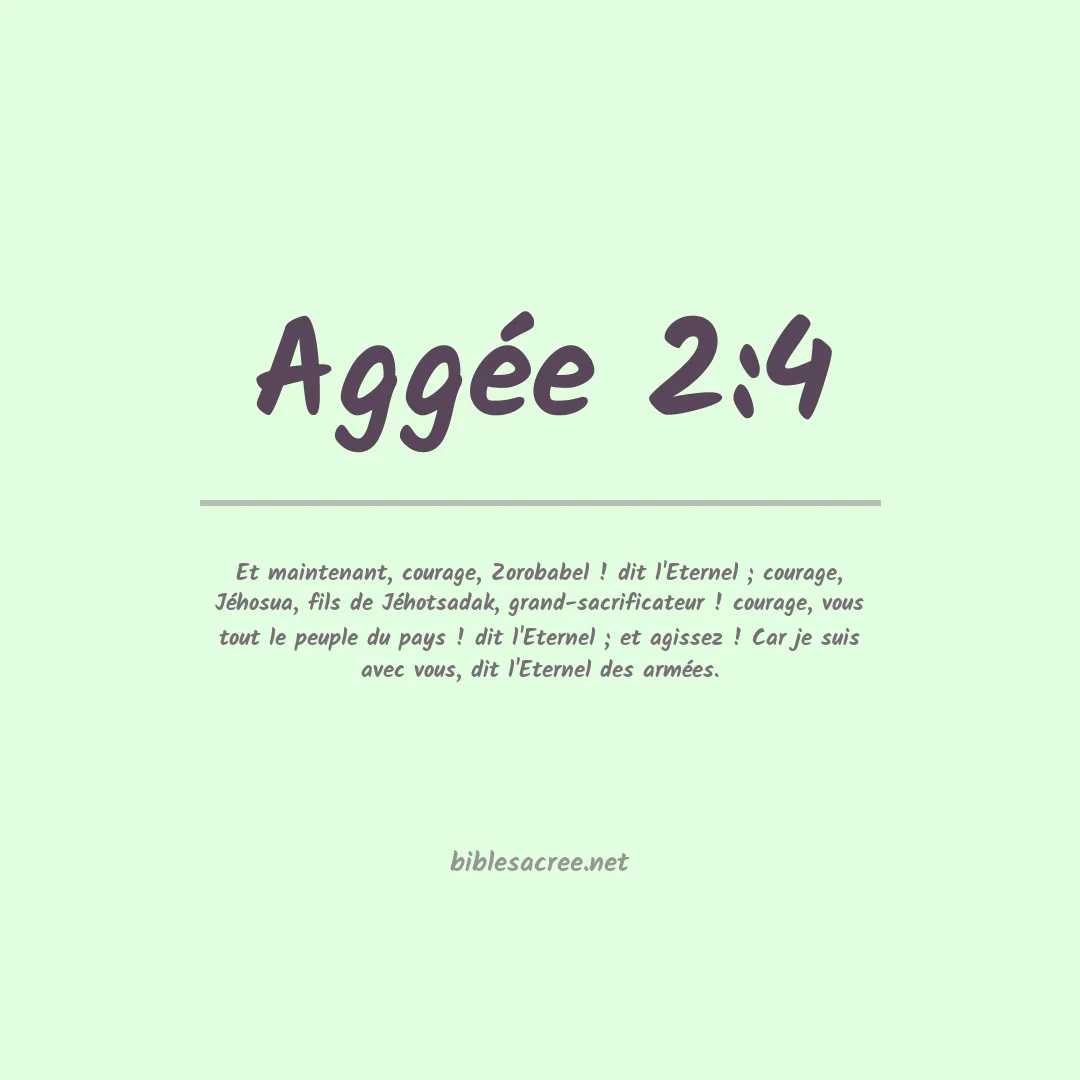 Aggée - 2:4