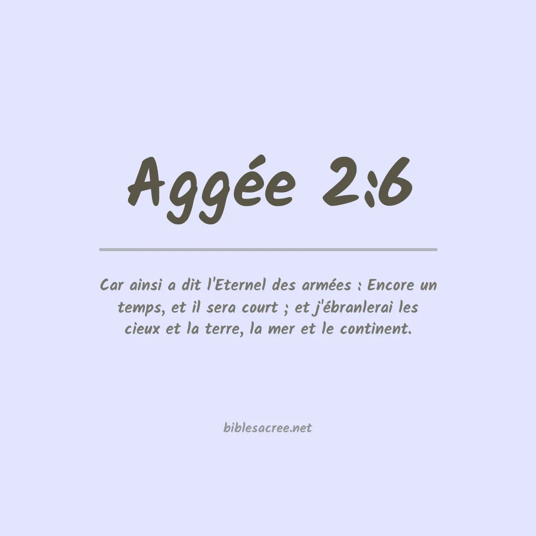 Aggée - 2:6