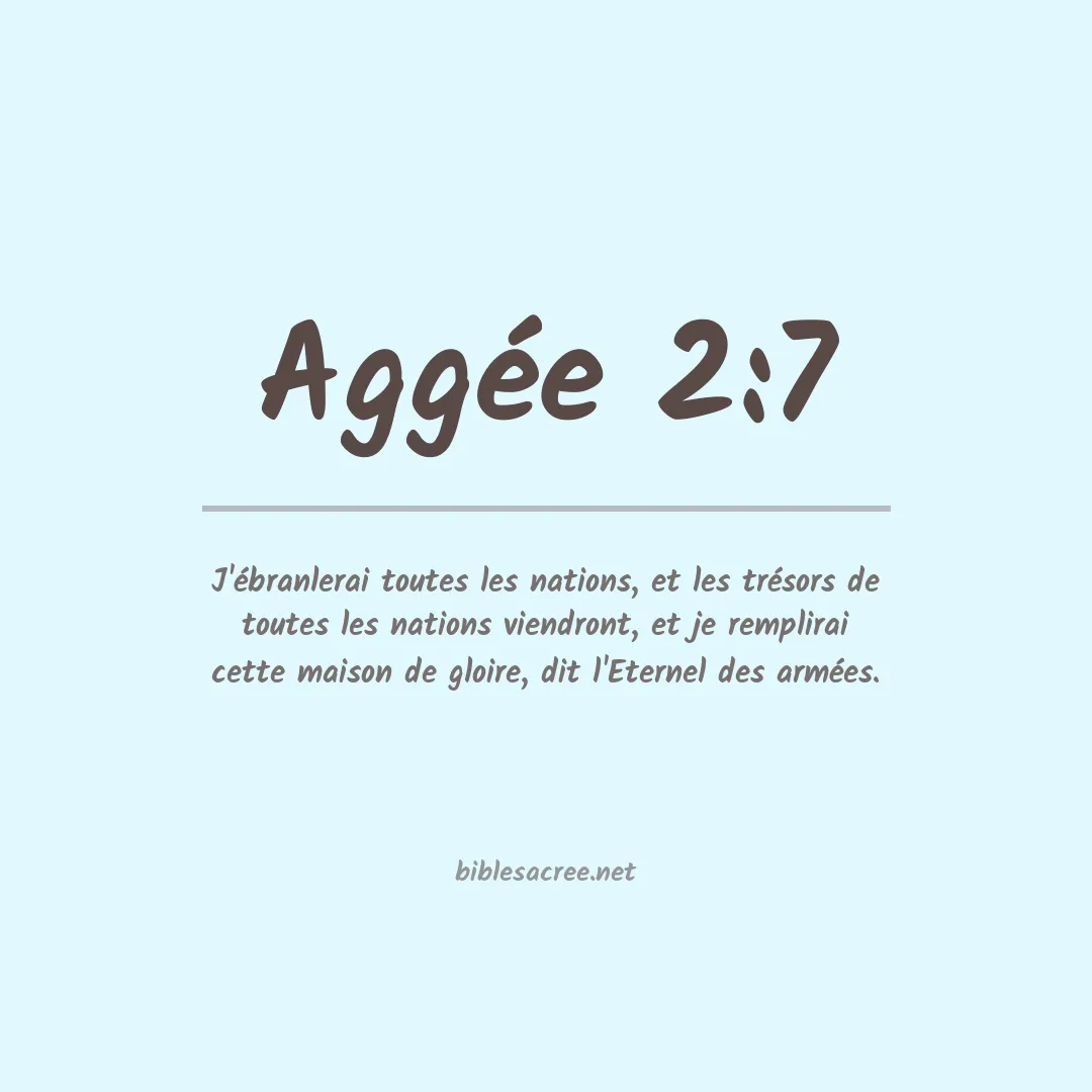 Aggée - 2:7