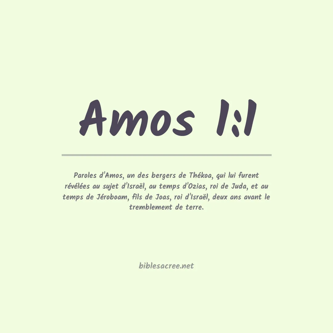 Amos - 1:1