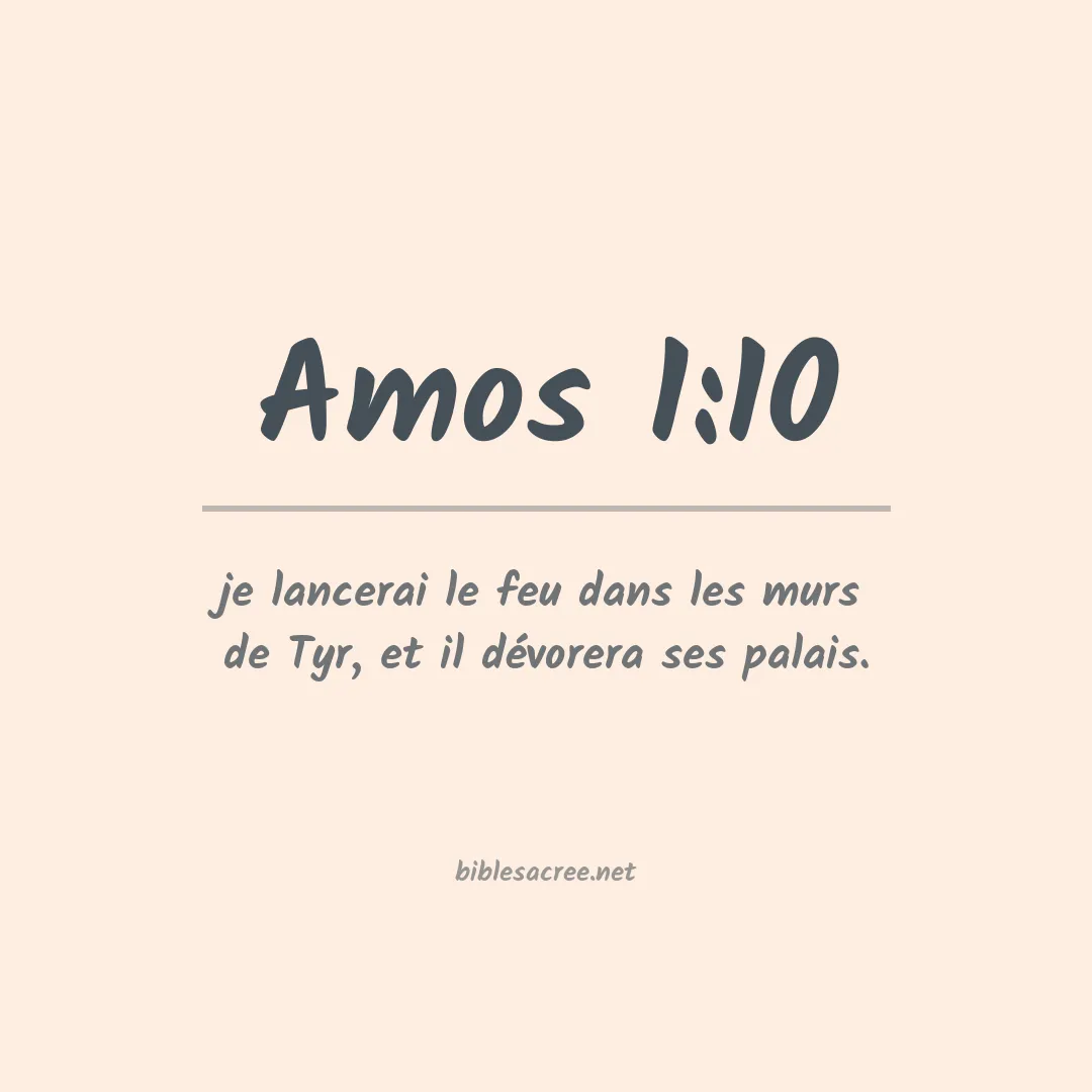 Amos - 1:10