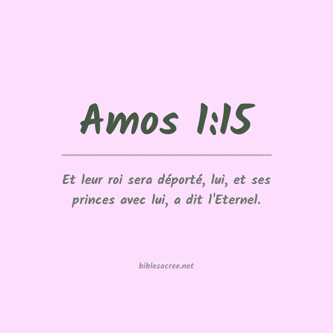 Amos - 1:15