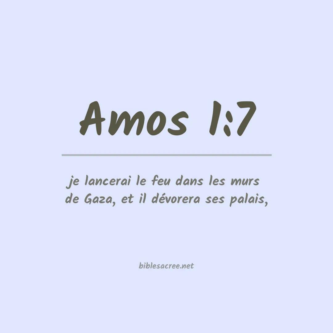 Amos - 1:7