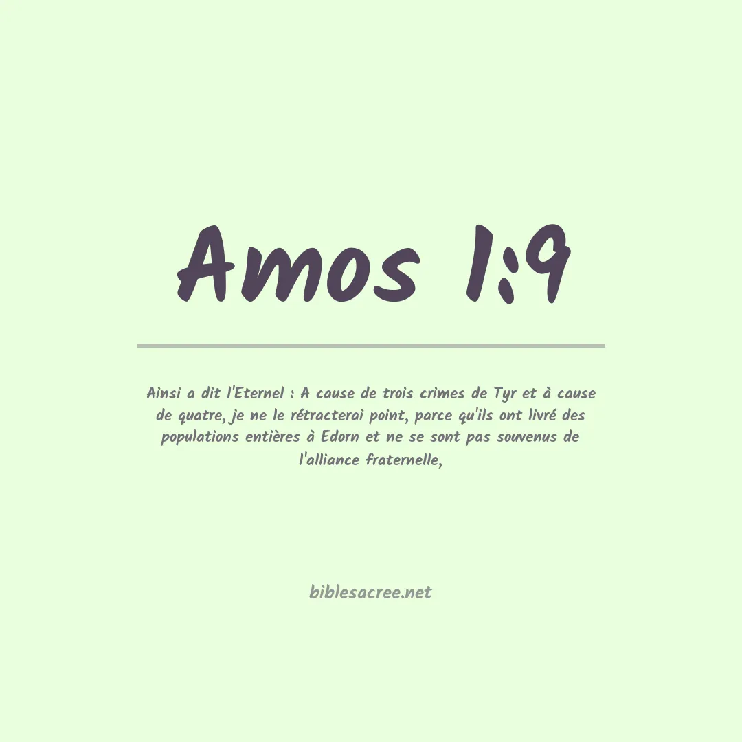 Amos - 1:9