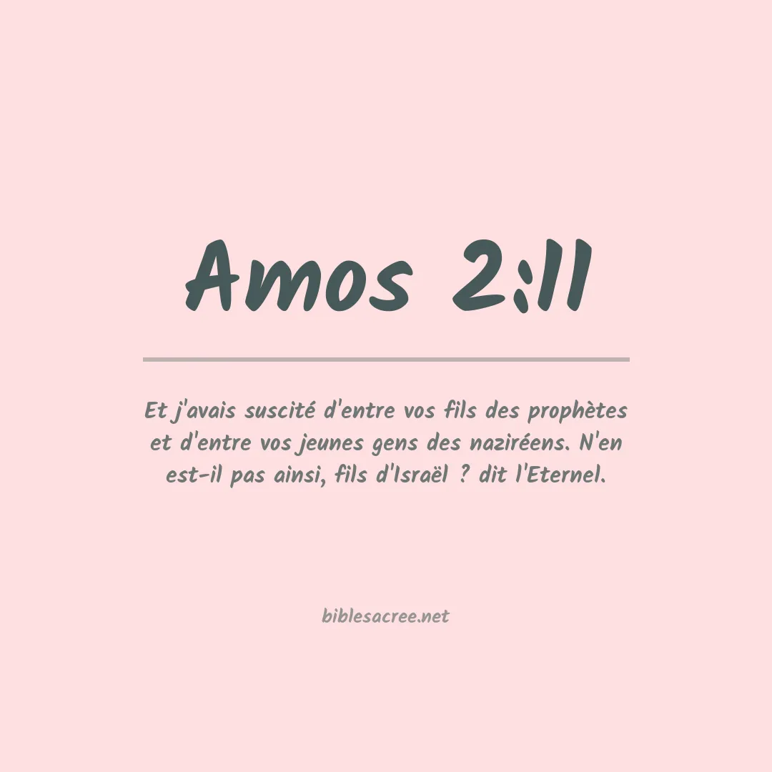 Amos - 2:11