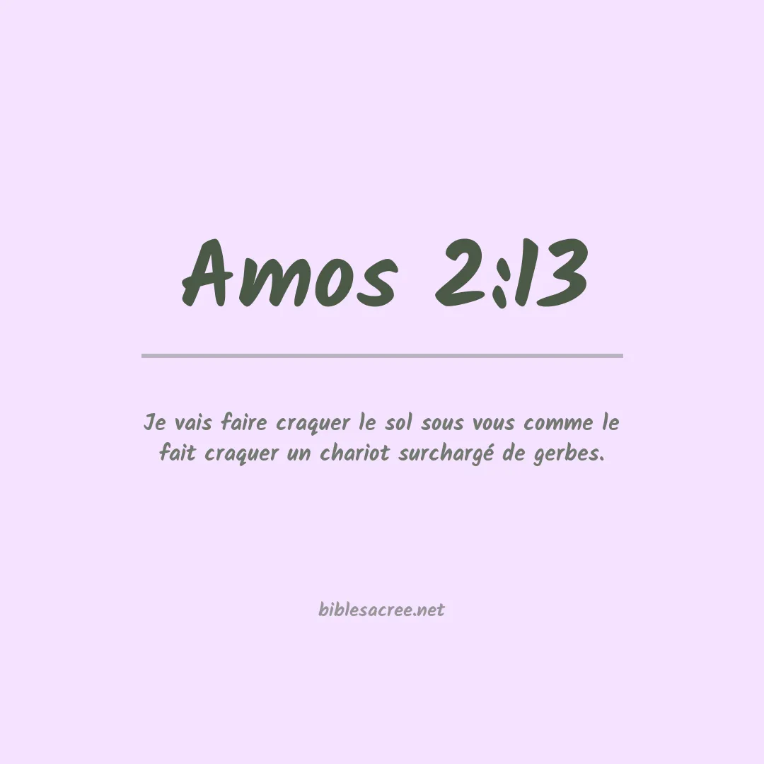 Amos - 2:13