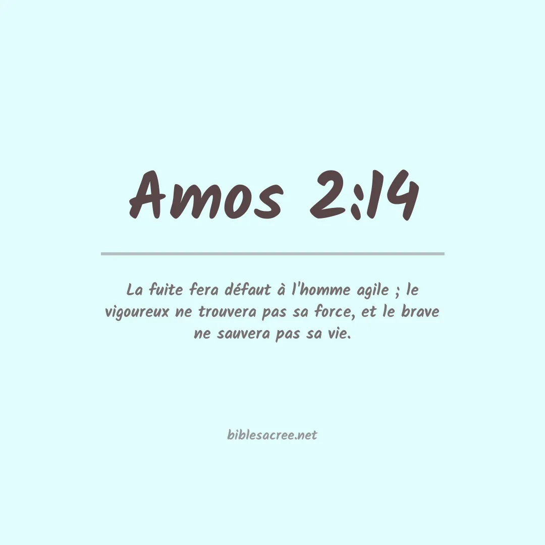 Amos - 2:14