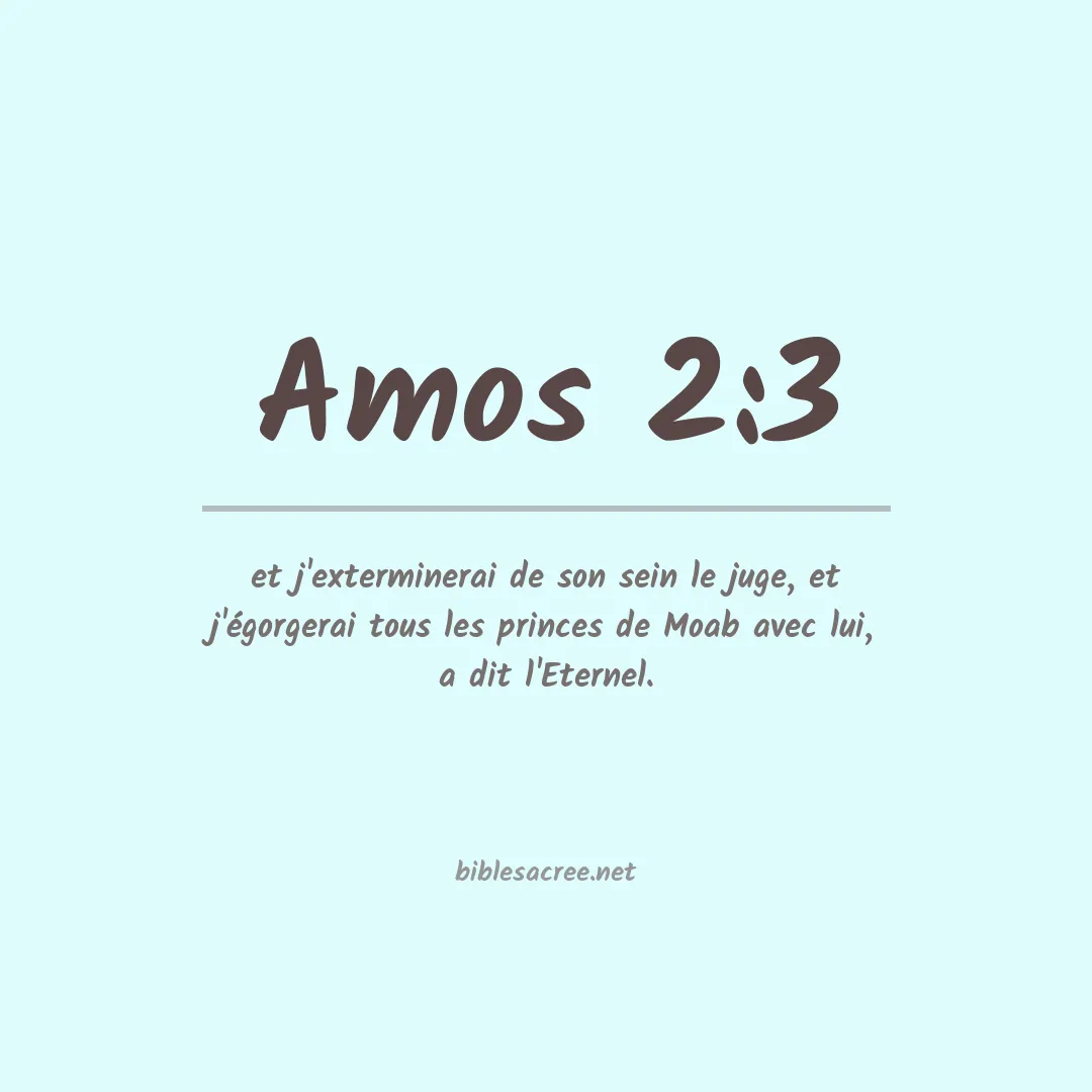 Amos - 2:3