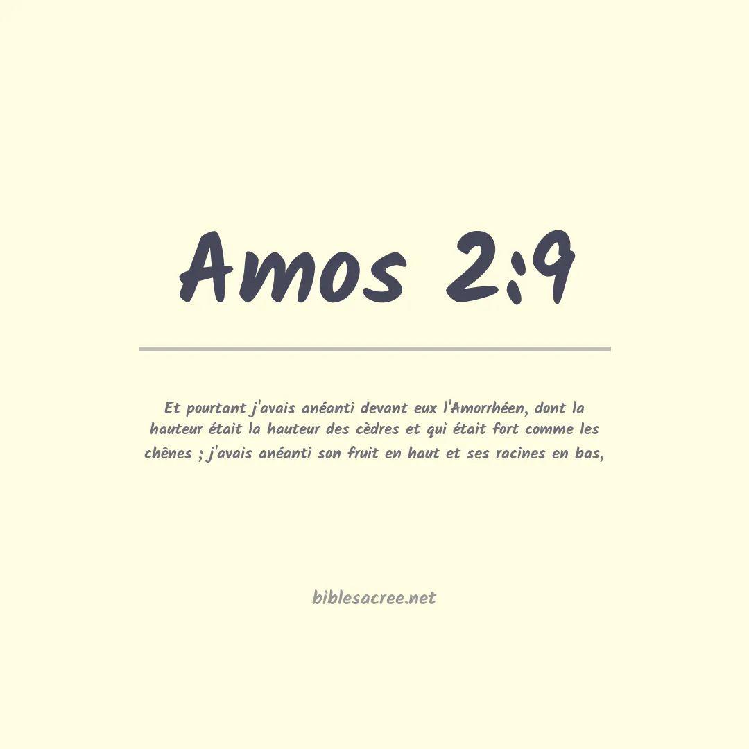 Amos - 2:9