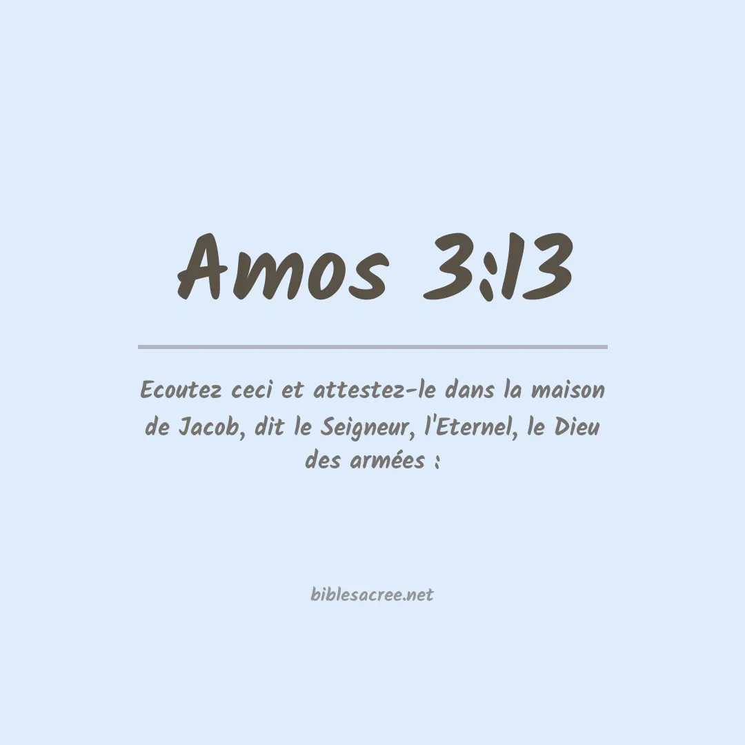 Amos - 3:13