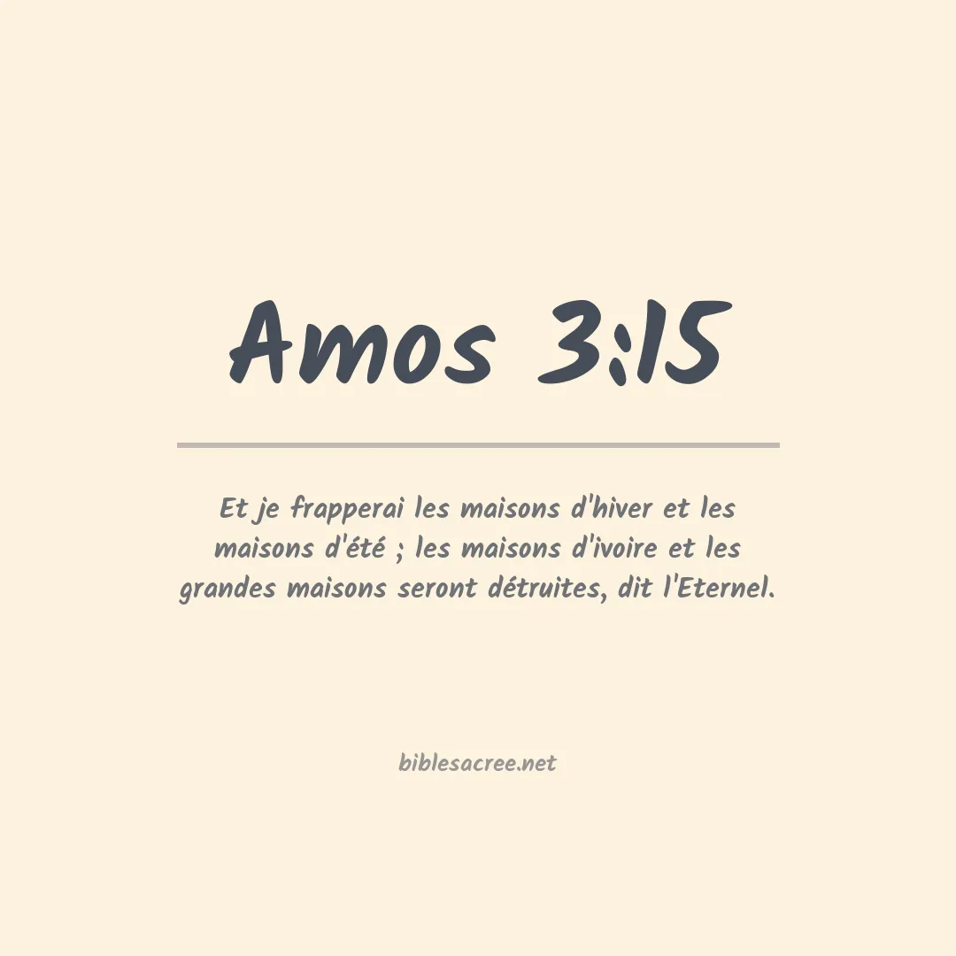 Amos - 3:15