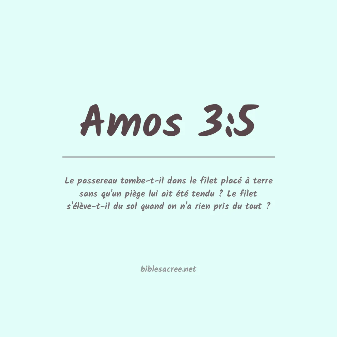 Amos - 3:5