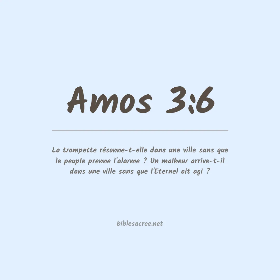 Amos - 3:6