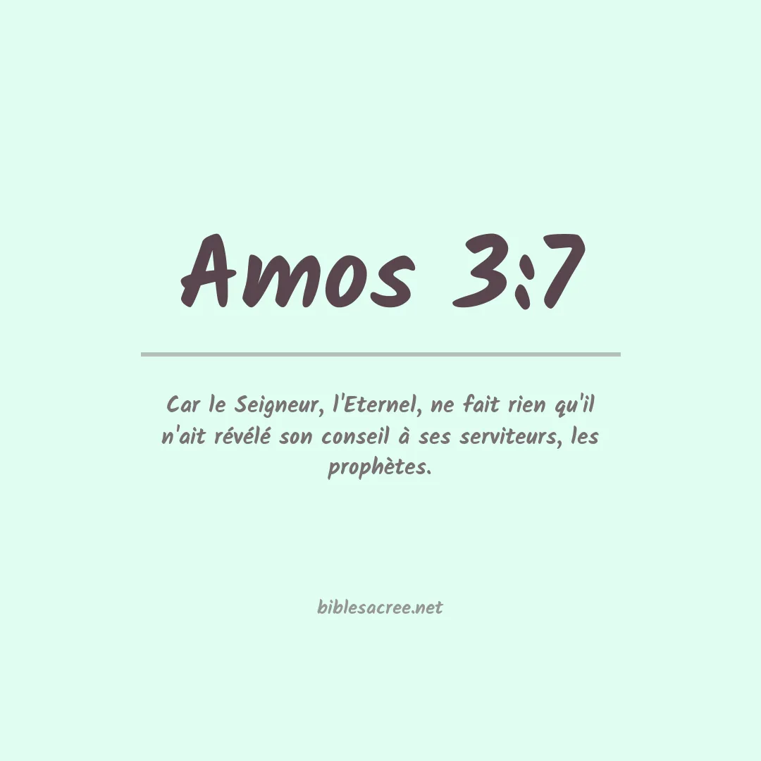 Amos - 3:7