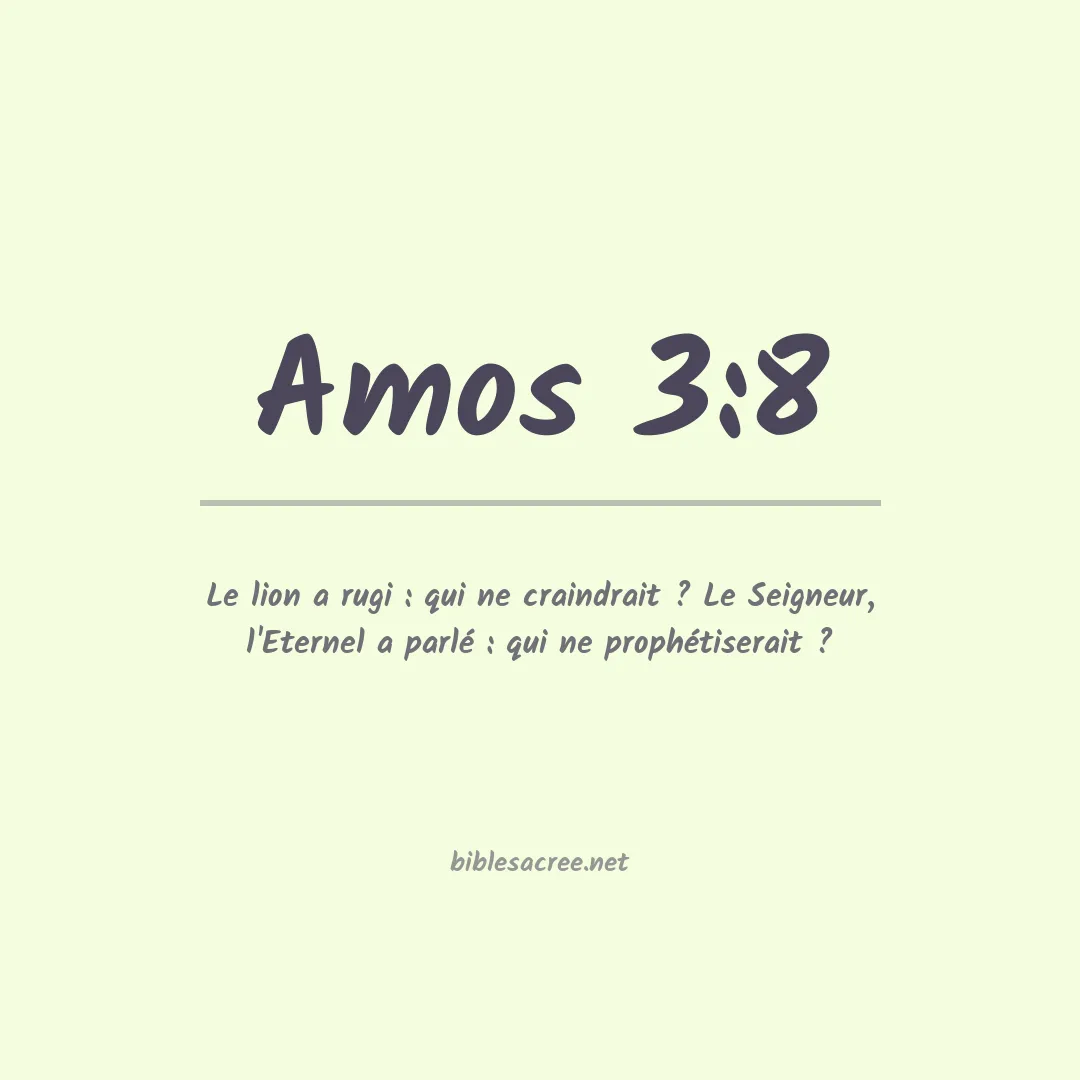 Amos - 3:8