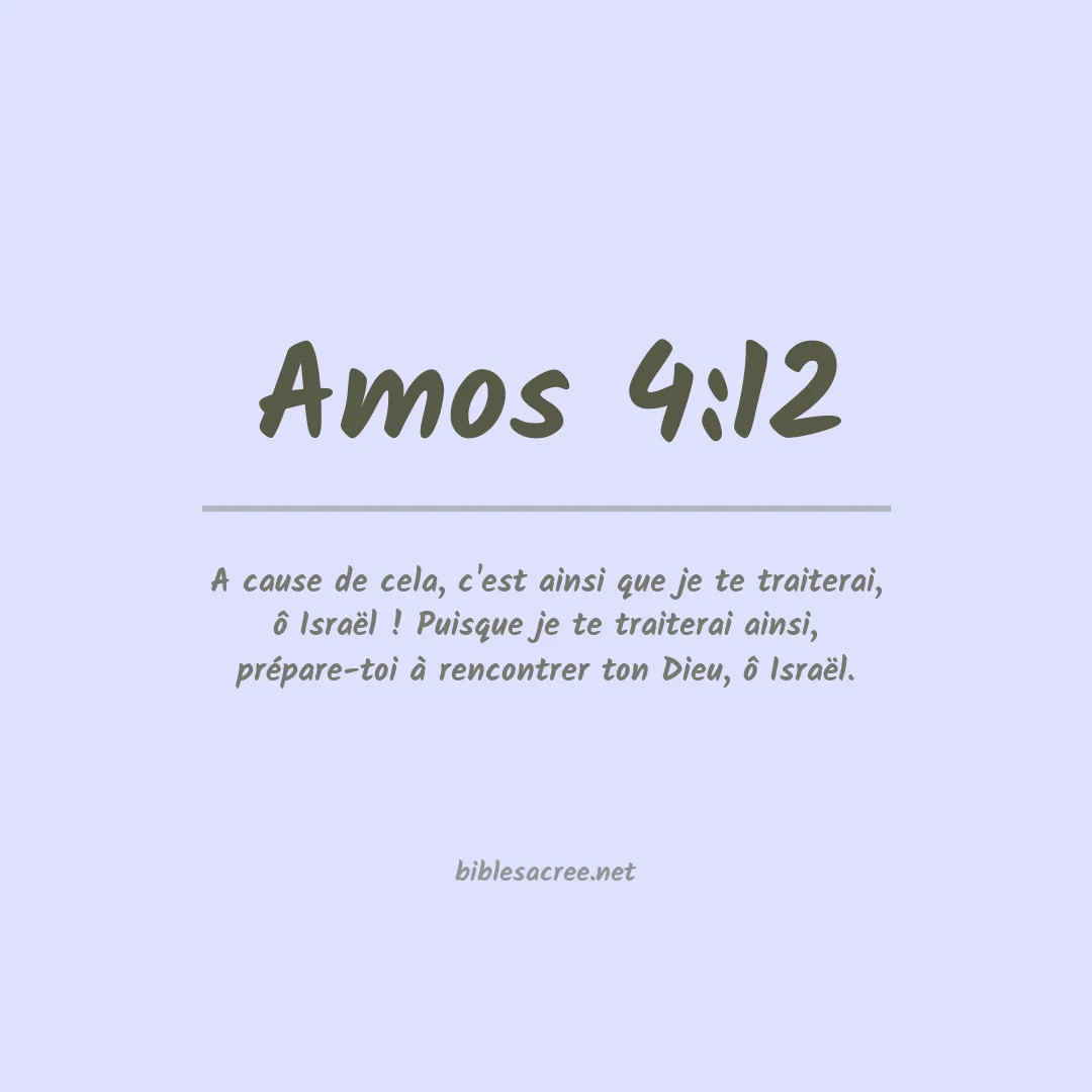 Amos - 4:12