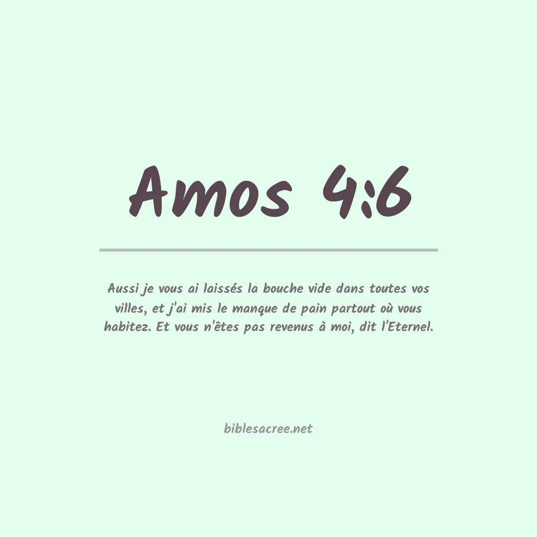 Amos - 4:6