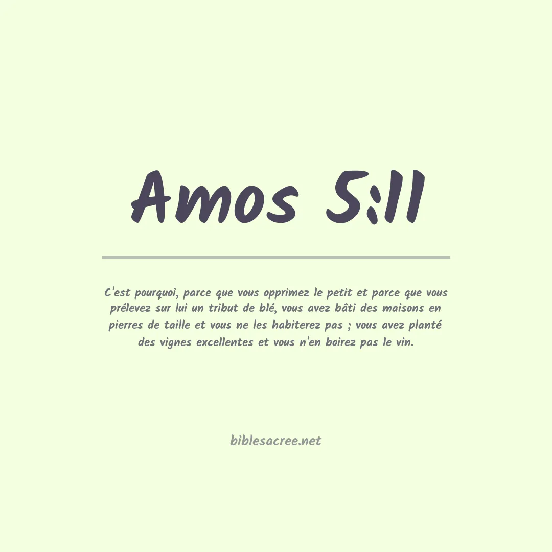 Amos - 5:11