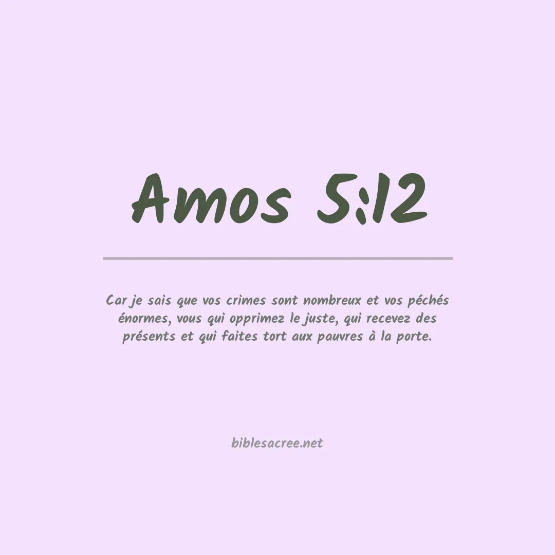 Amos - 5:12