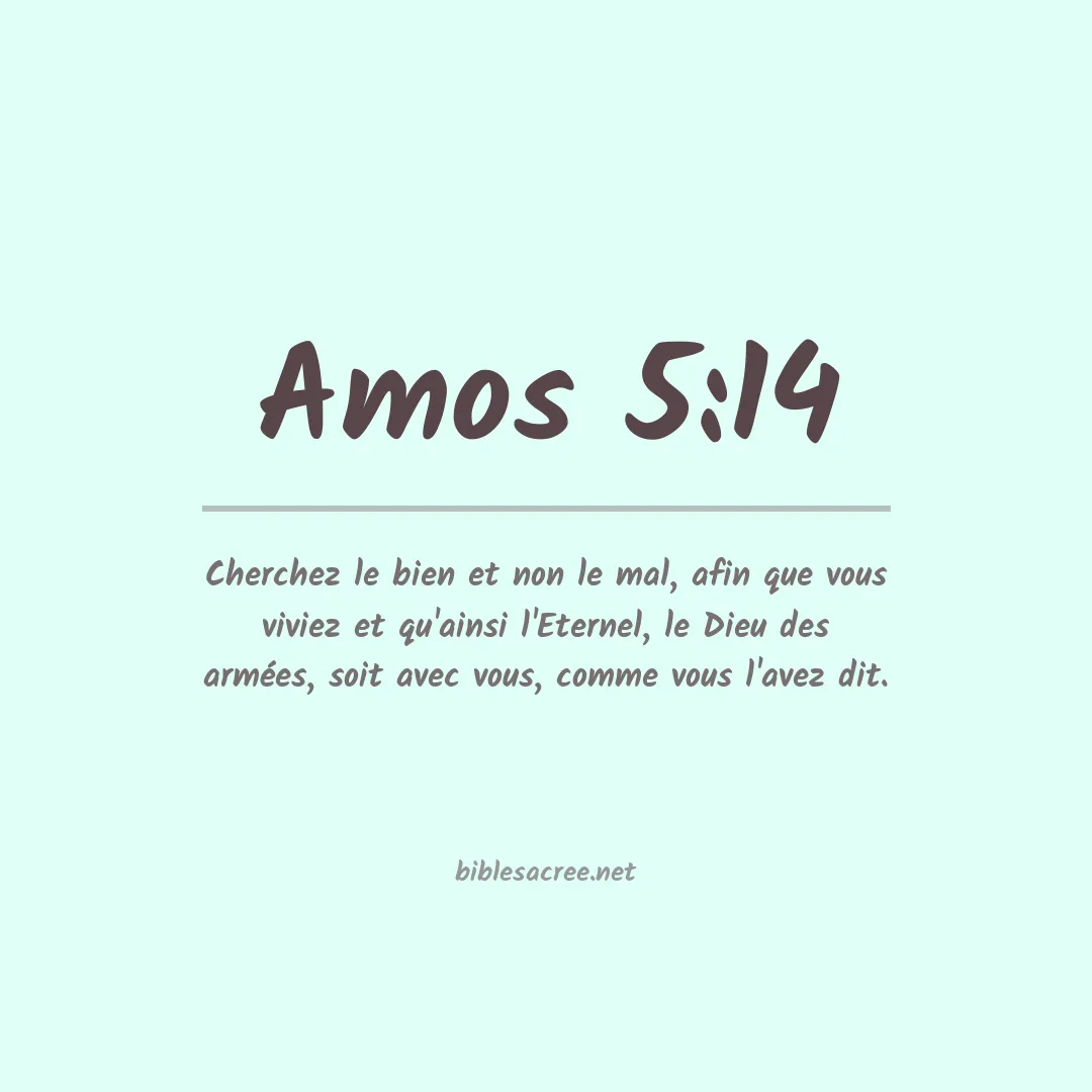 Amos - 5:14