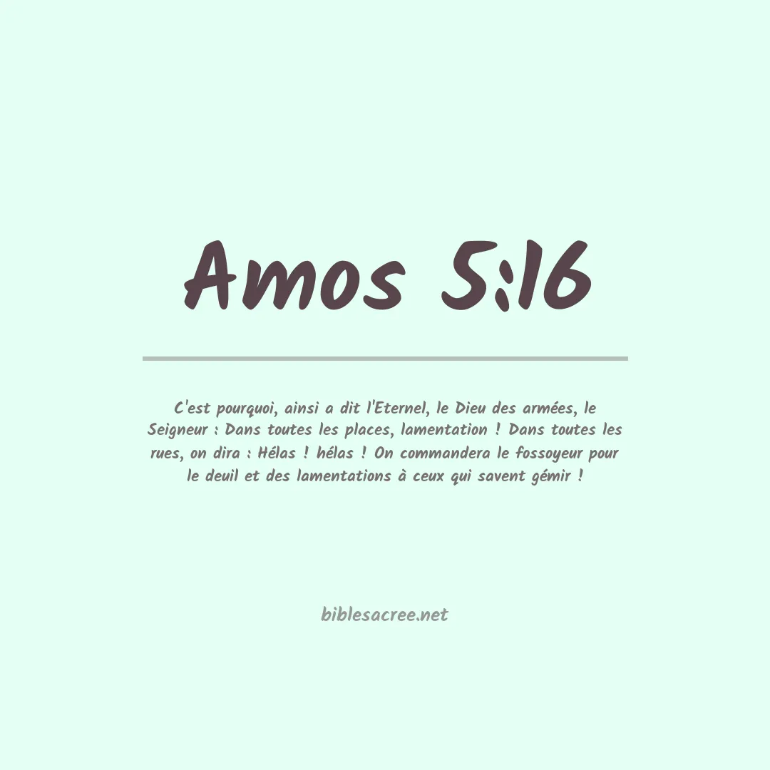 Amos - 5:16