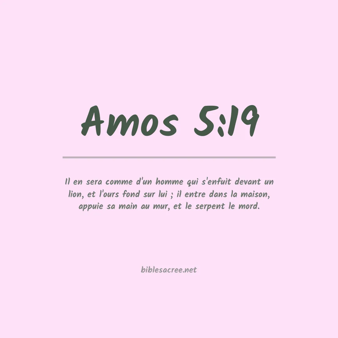 Amos - 5:19