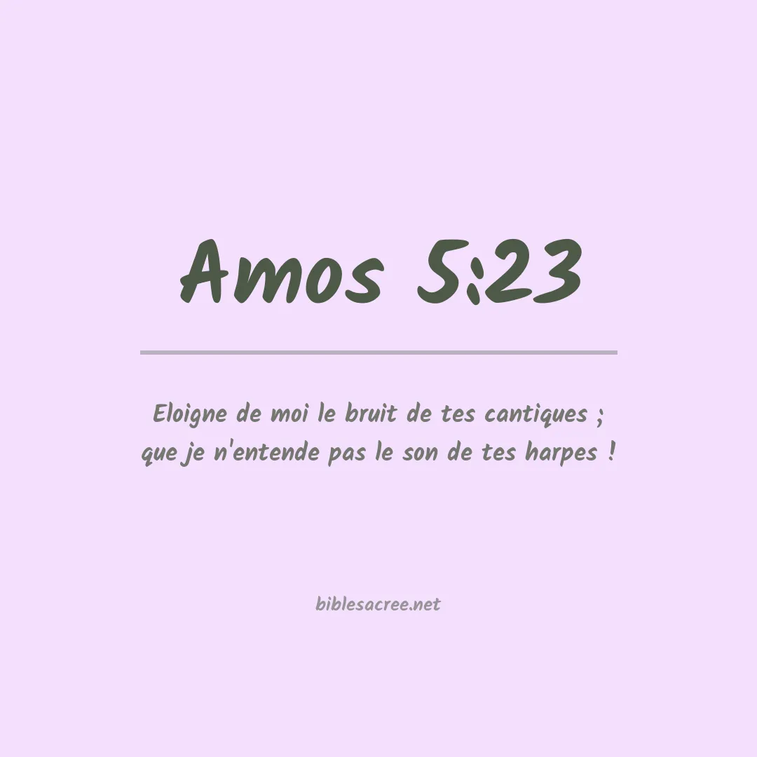 Amos - 5:23