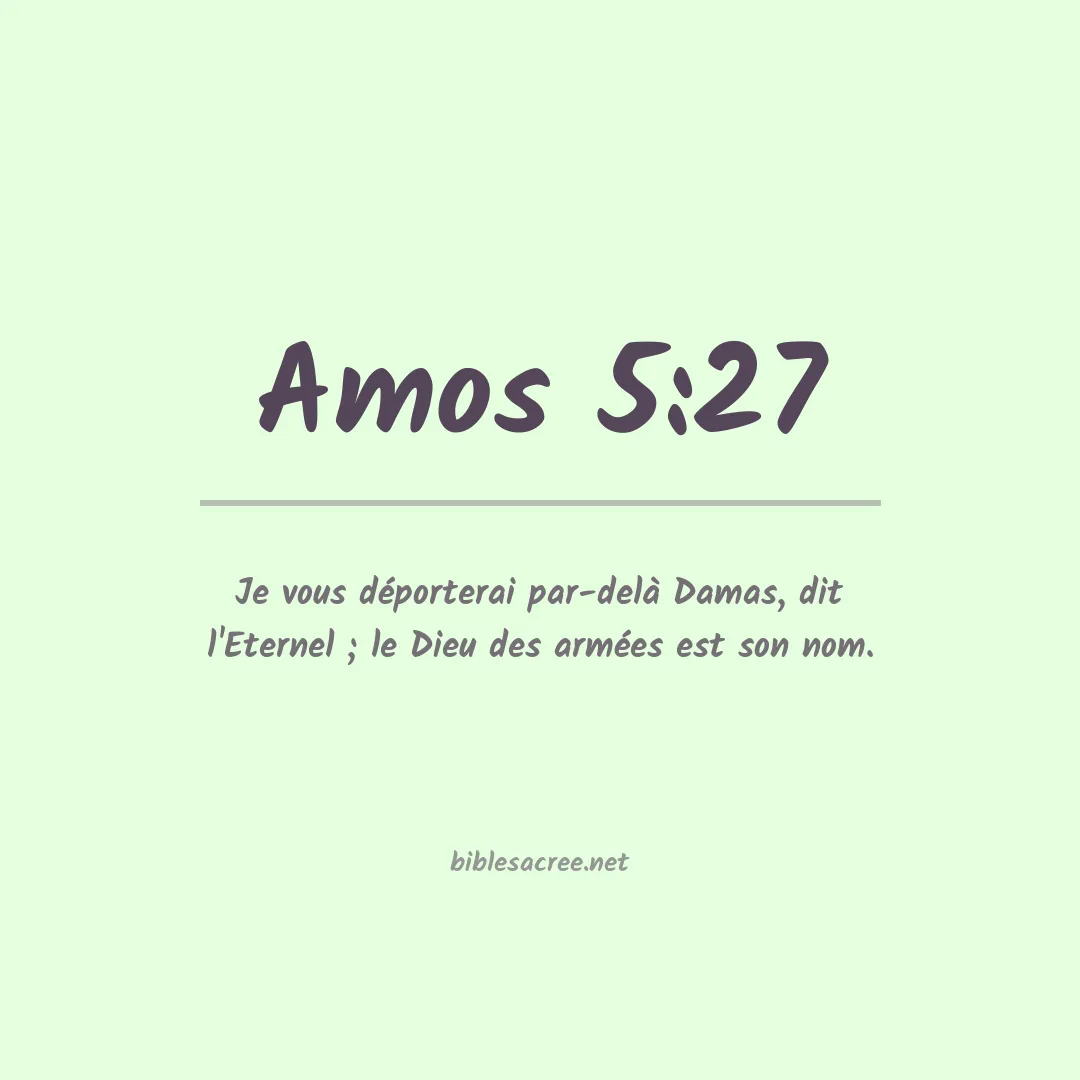 Amos - 5:27