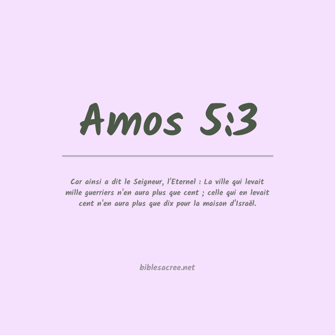Amos - 5:3