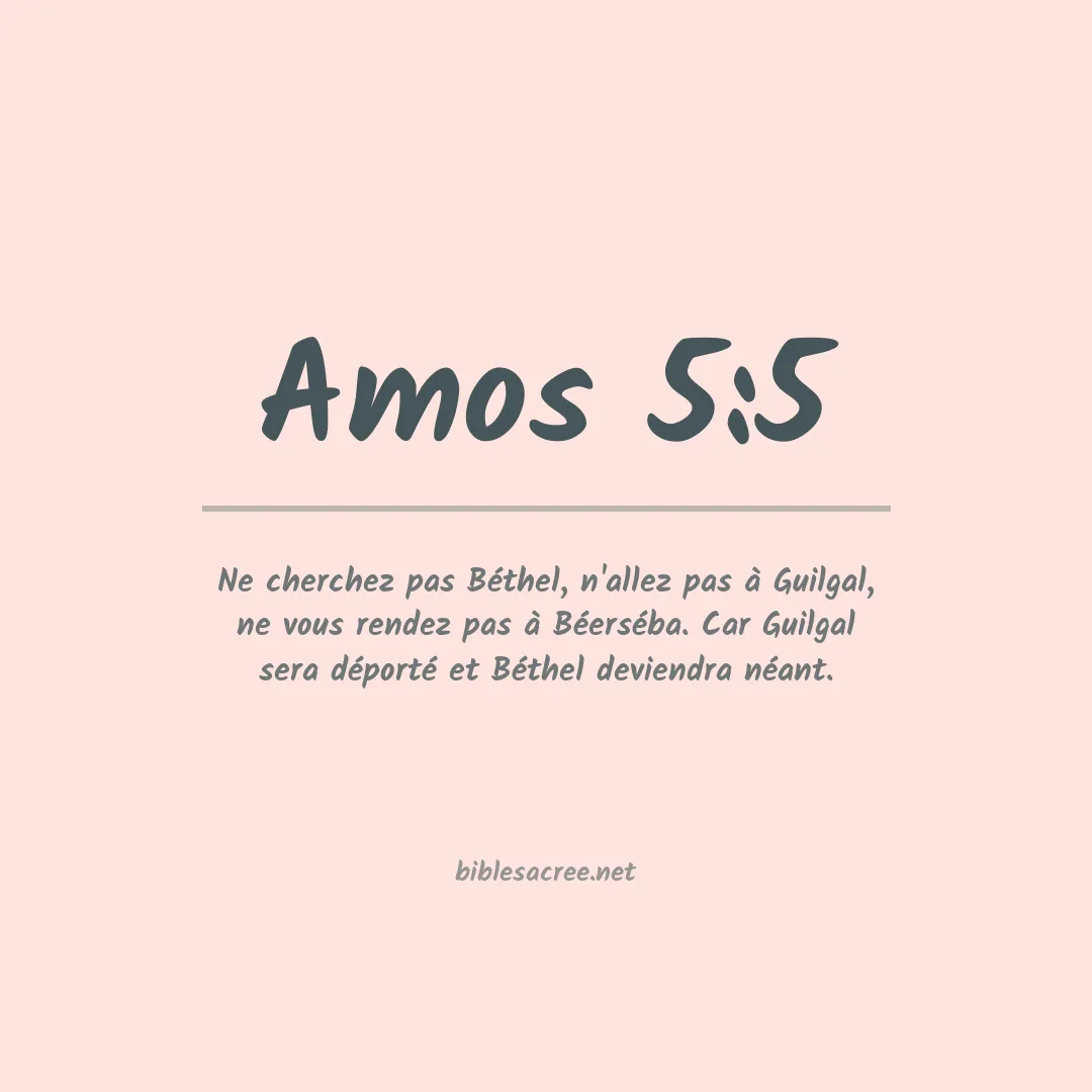 Amos - 5:5