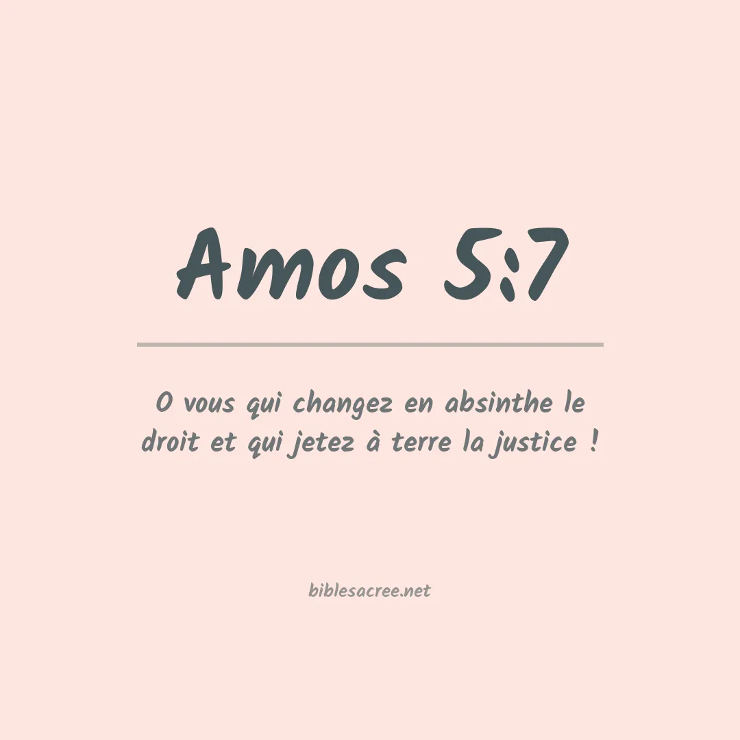 Amos - 5:7