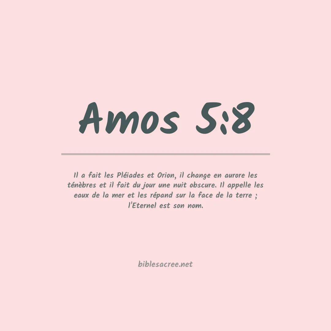 Amos - 5:8