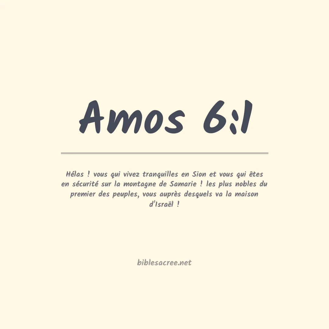 Amos - 6:1