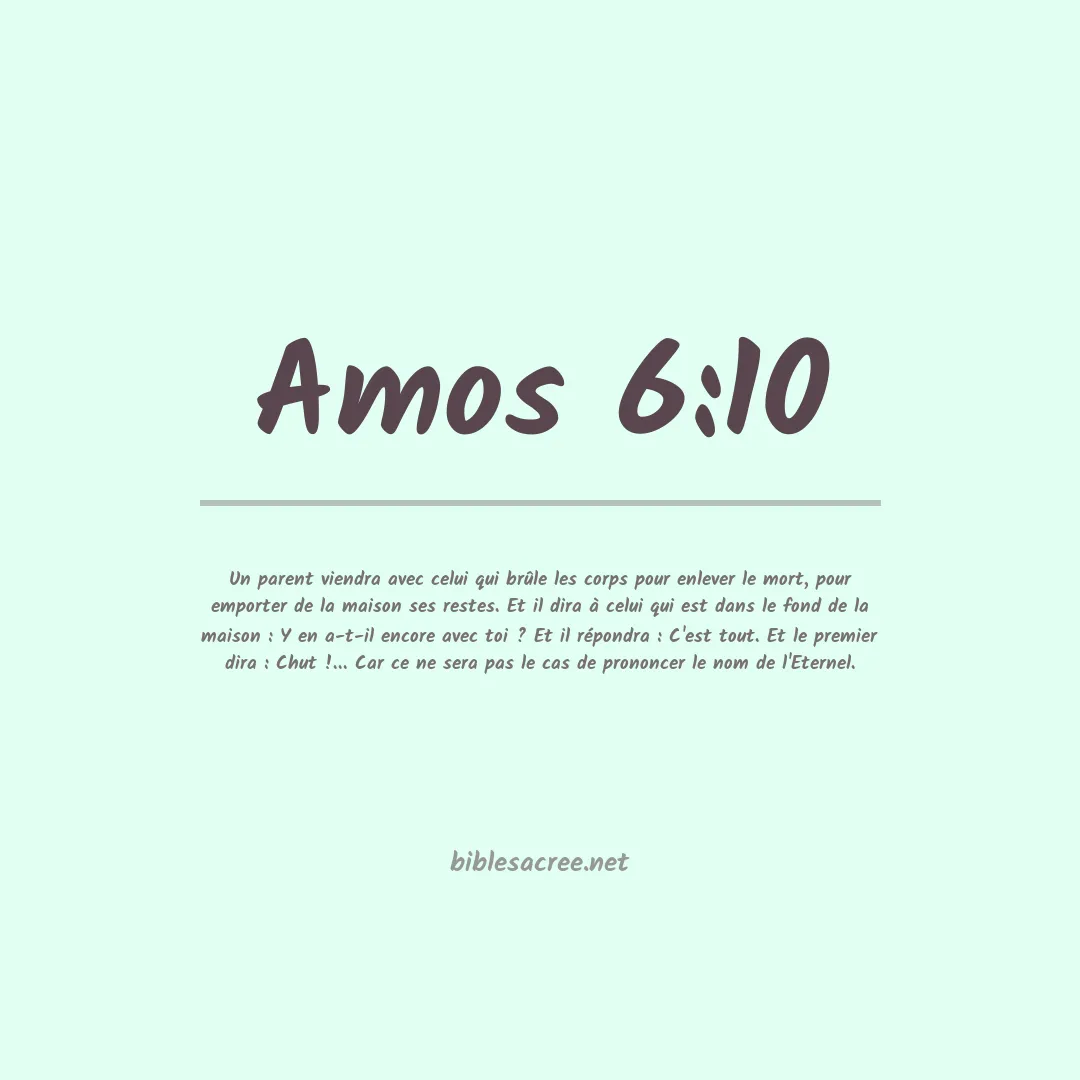Amos - 6:10