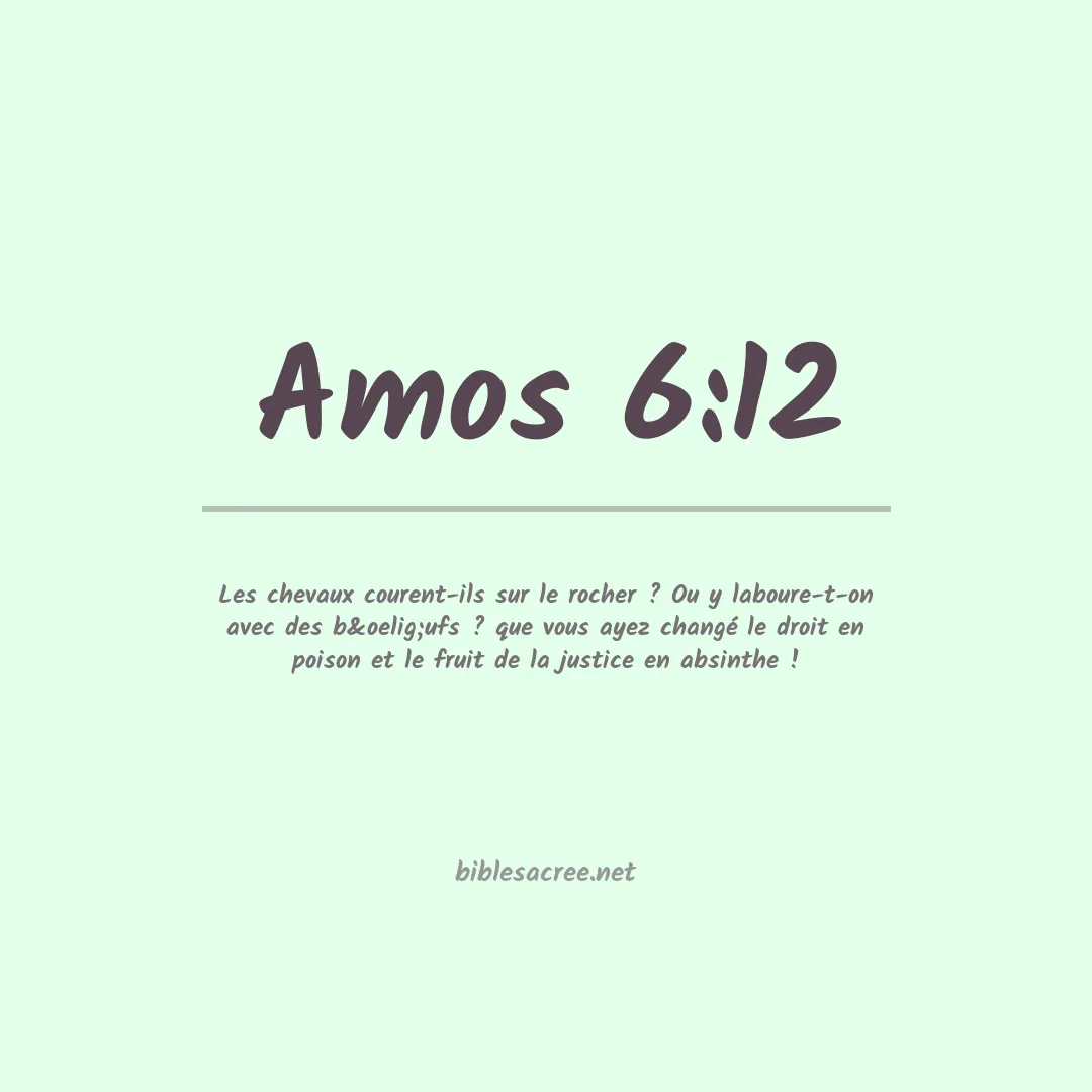 Amos - 6:12