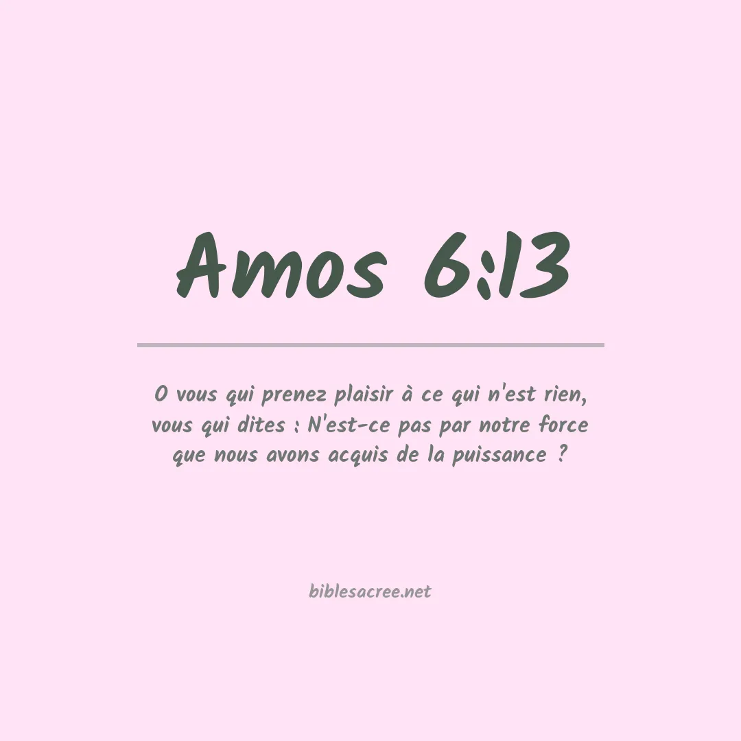 Amos - 6:13
