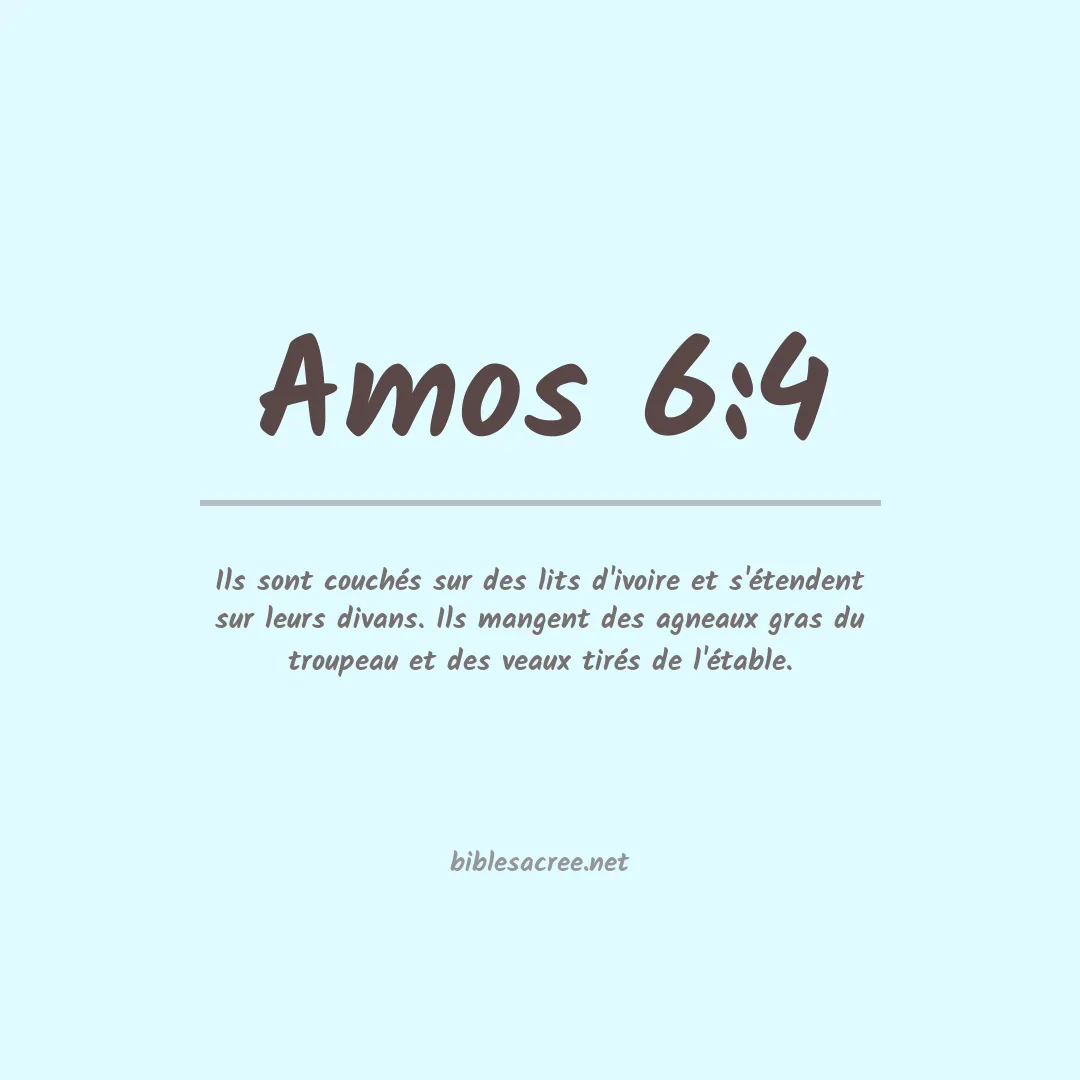 Amos - 6:4