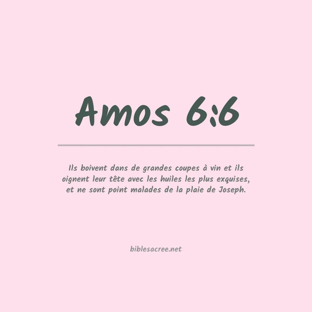 Amos - 6:6