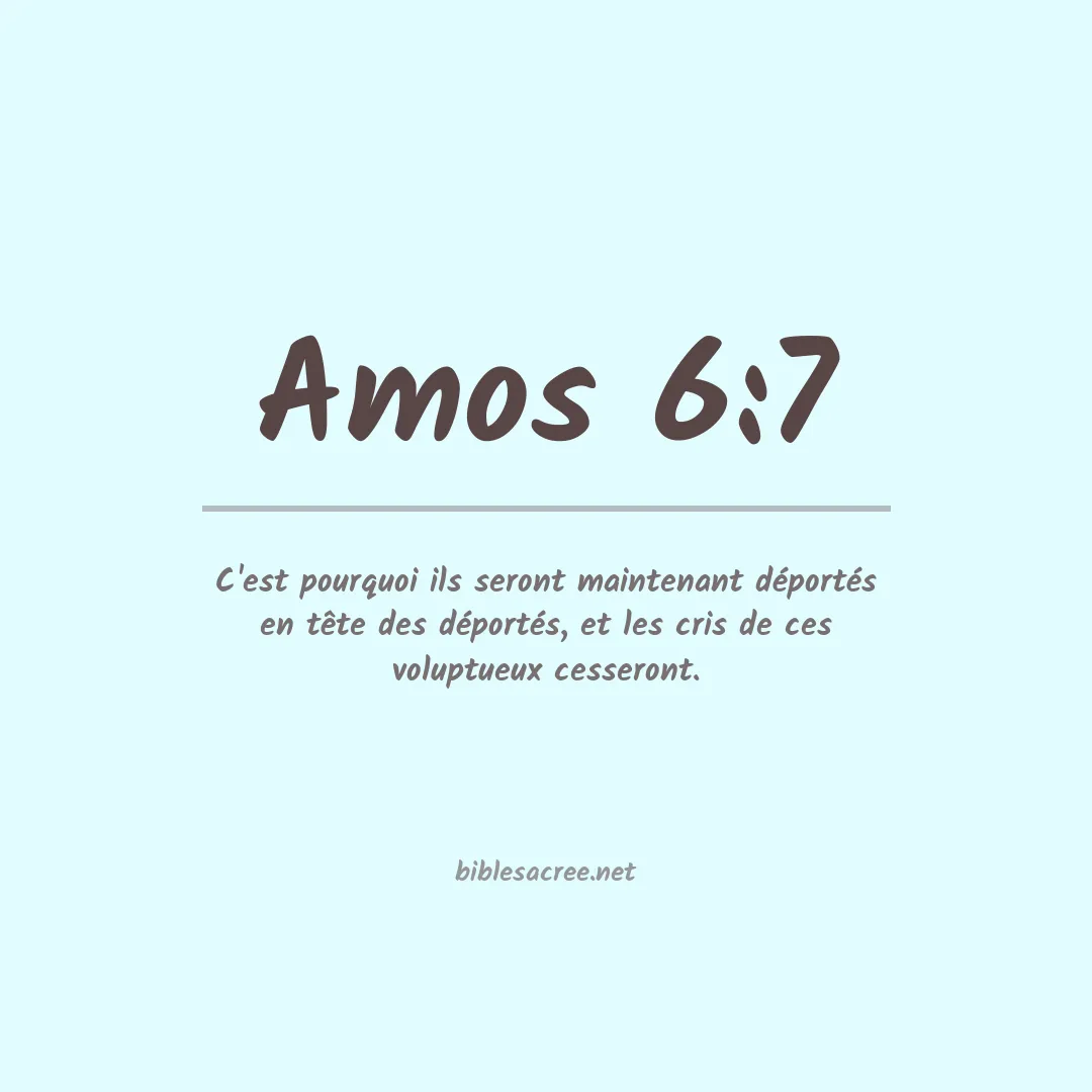 Amos - 6:7