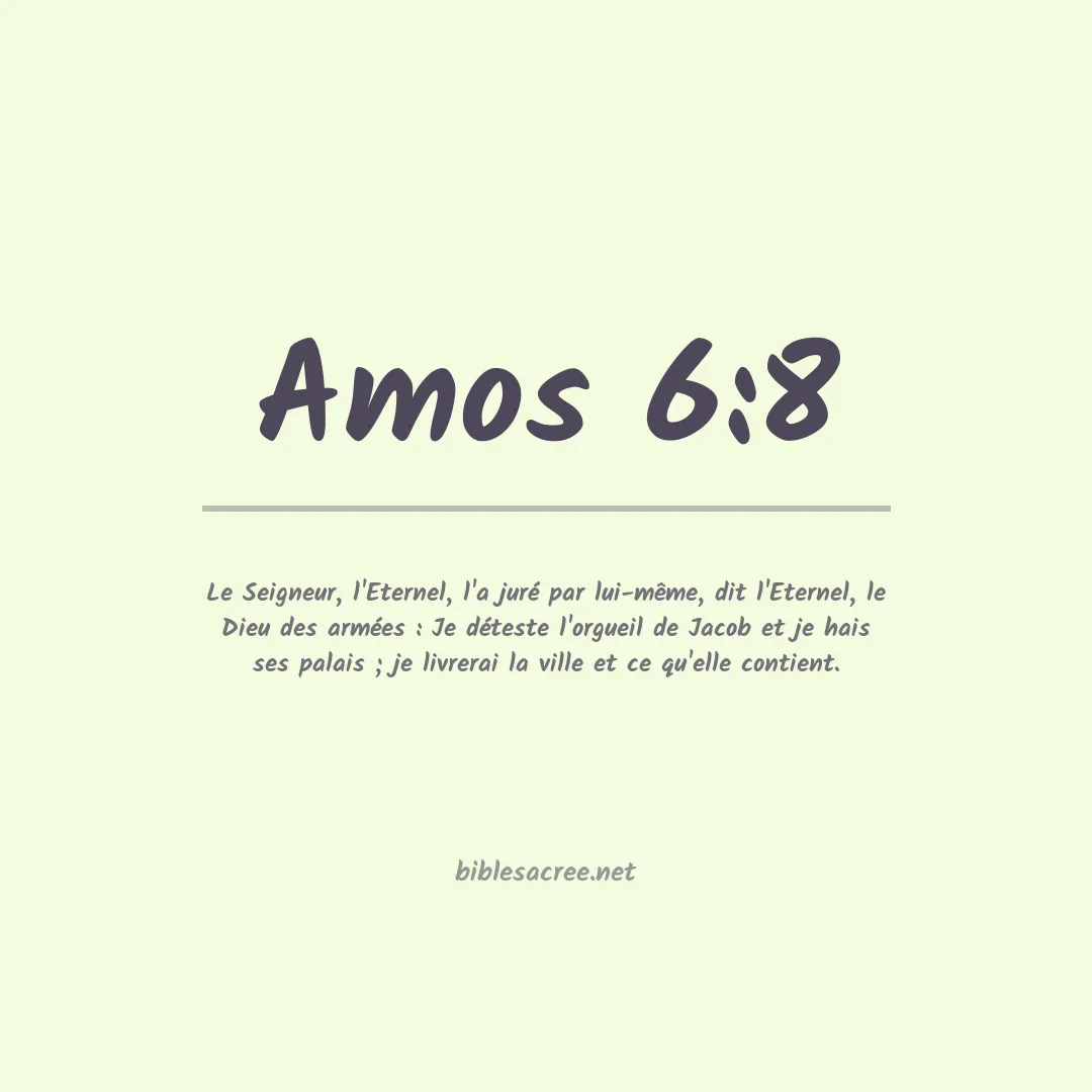 Amos - 6:8