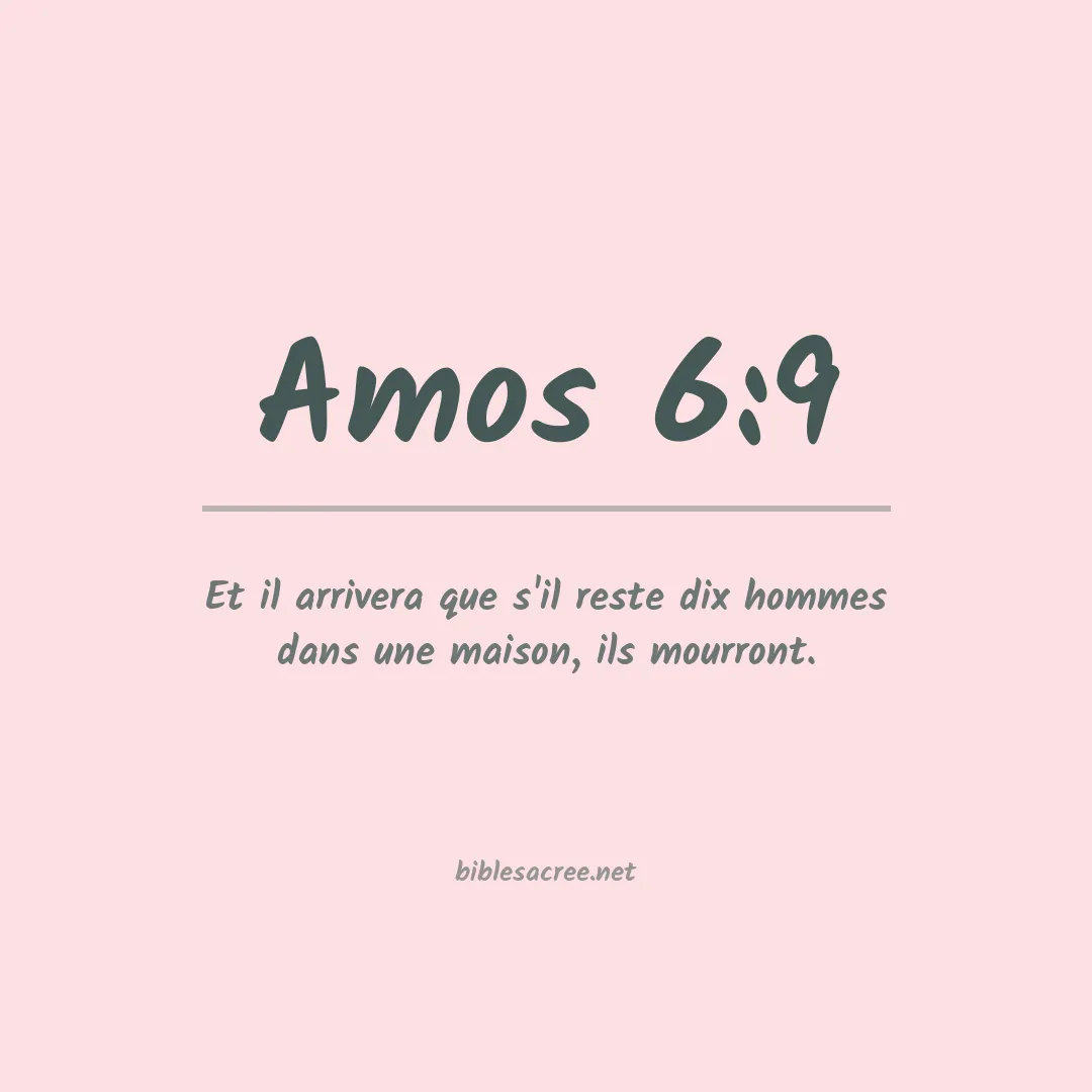 Amos - 6:9