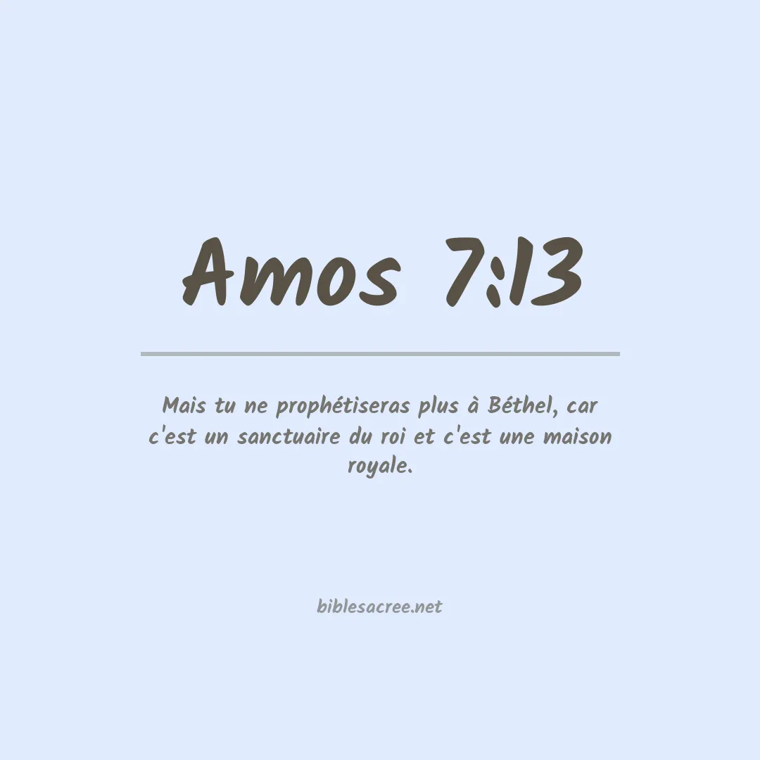 Amos - 7:13