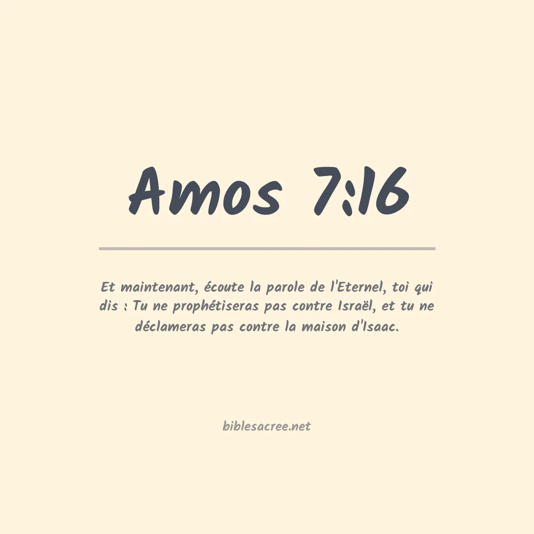 Amos - 7:16