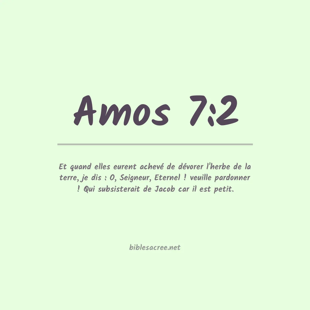 Amos - 7:2