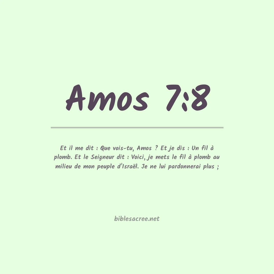 Amos - 7:8
